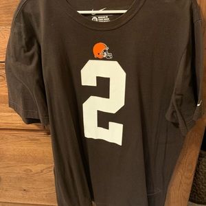 Johnny Manziel Browns T-shirt Jersey